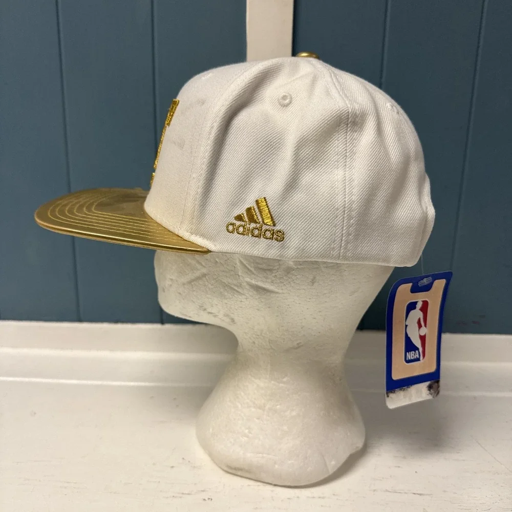 Adidas LA C NBA Los Angeles Clippers Snapback White Gold Hat‎ Cap NEW *see/read